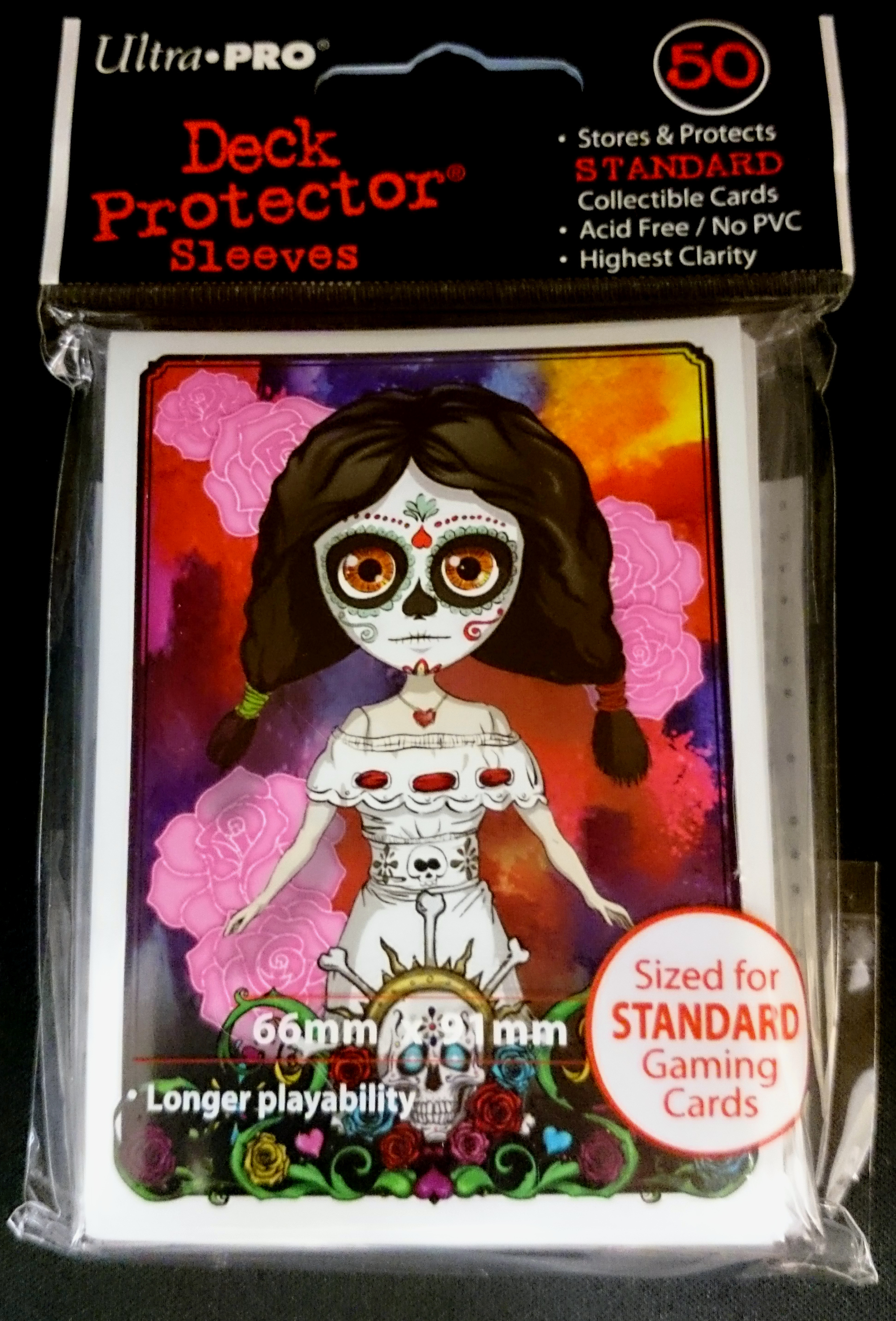 Ultra Pro Standard Size Dia De Los Muertos Sleeves - Doll - 50ct